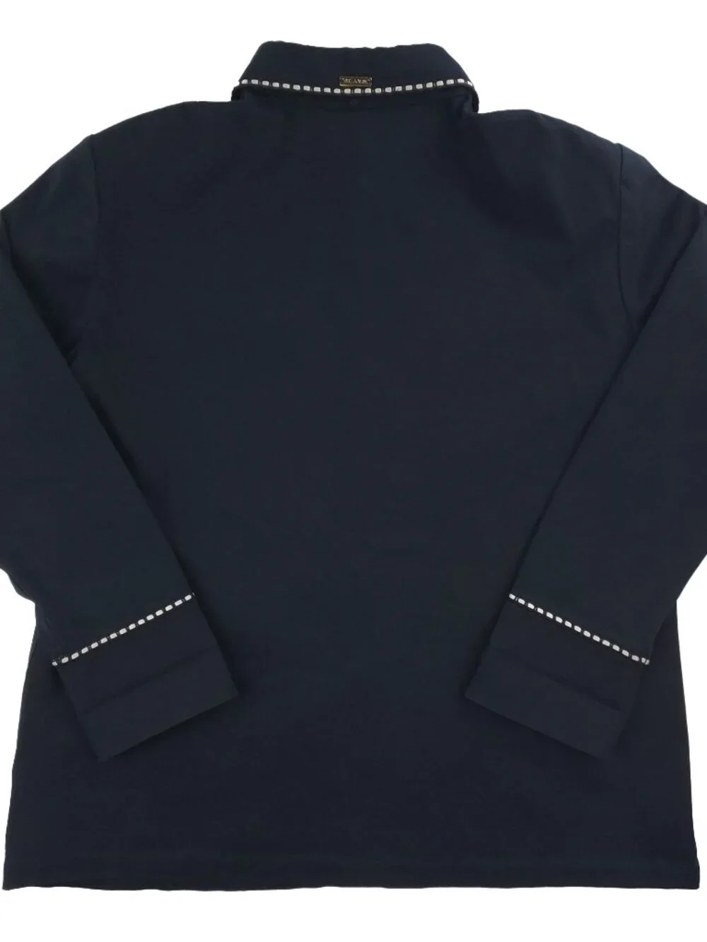 St. John Sport Marie Gray Vintage Chore Jacket Snap USA Shoulder Pads Women's XL